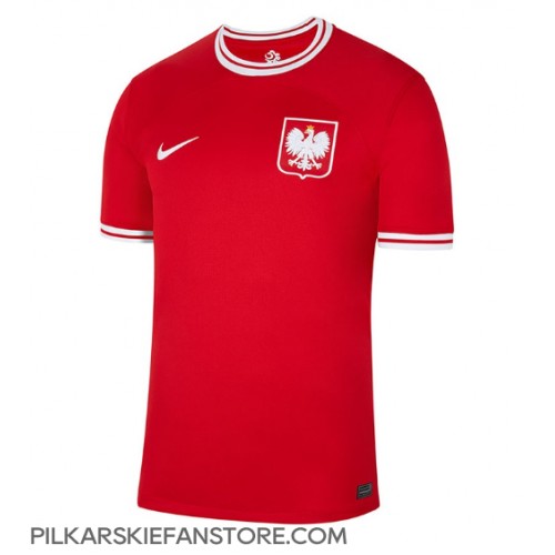 Tanie Strój piłkarski Polska Koszulka Wyjazdowej MŚ 2022 Krótkie Rękawy